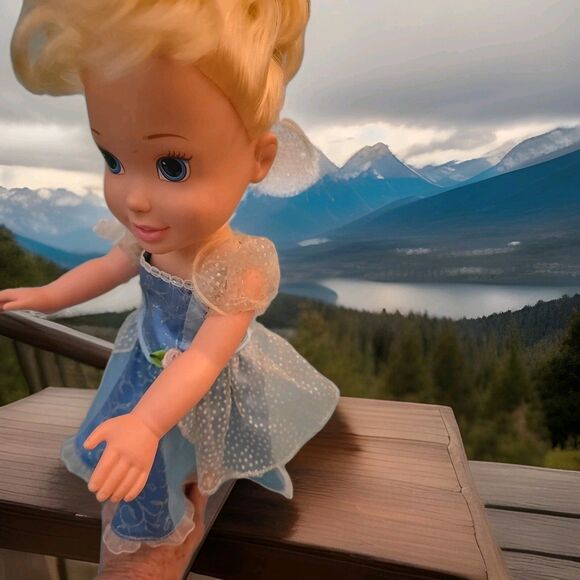 Cinderella Toddler Doll My First Disney Princess Little Girls Play Doll Blue Toy - Picture 3 of 5